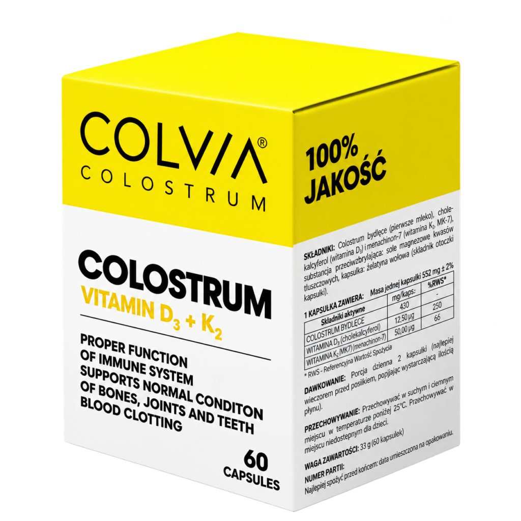 COLVIA Colostrum с витамин D3 и K2 – 60 капсули