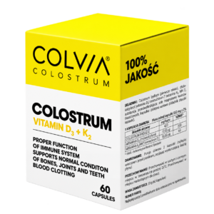 COLVIA Colostrum с витамин D3 и K2 – 60 капсули