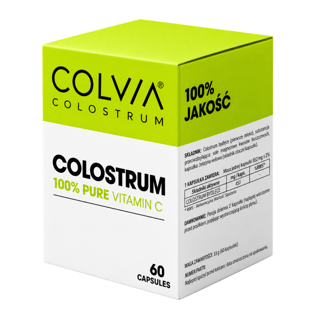 COLVIA Colostrum 100% Pure с витамин C – 60 капсули